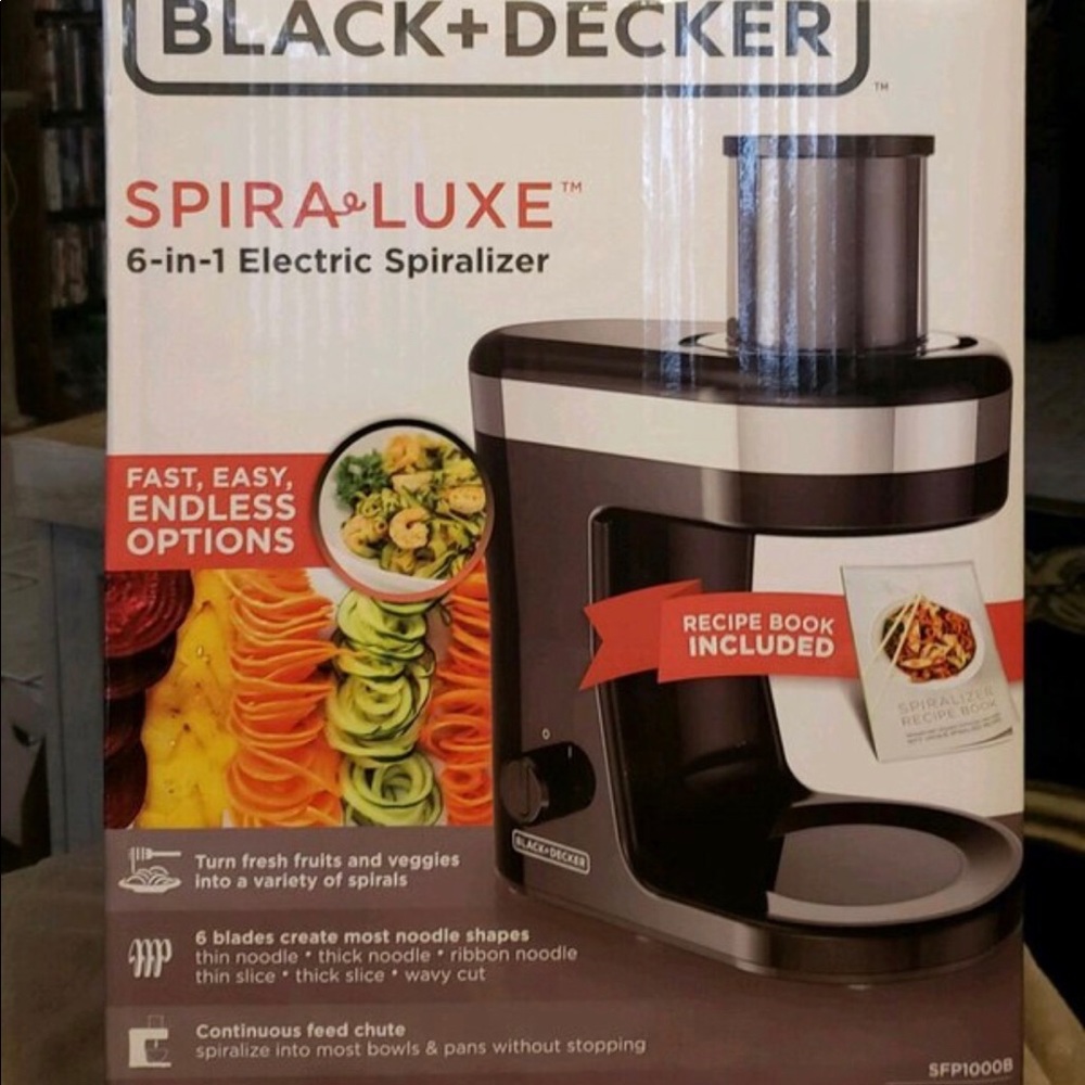 Black + decker electric spiralizer 6-in-1